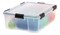 IRIS 41.2 Quart WeatherPro™ Storage Container Box Bin with Seal Latching Lid, Clear